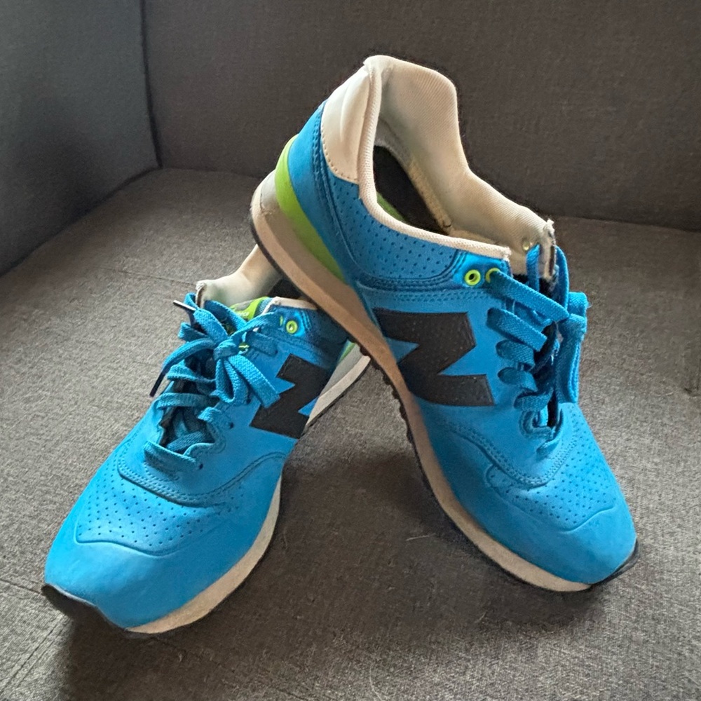 New Balance Blue and Green Sneakers